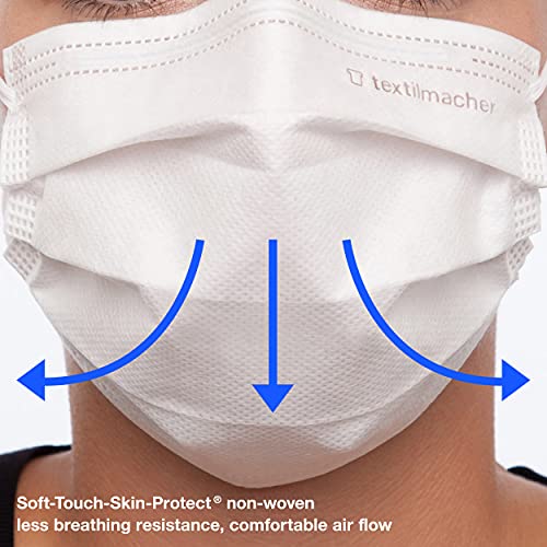 Textilmacher 50x OP Maske, Oekotex Standard, 3-lagig Mundschutz Nasenschutz medizinisch, Made in Germany, CE… – Bild 7