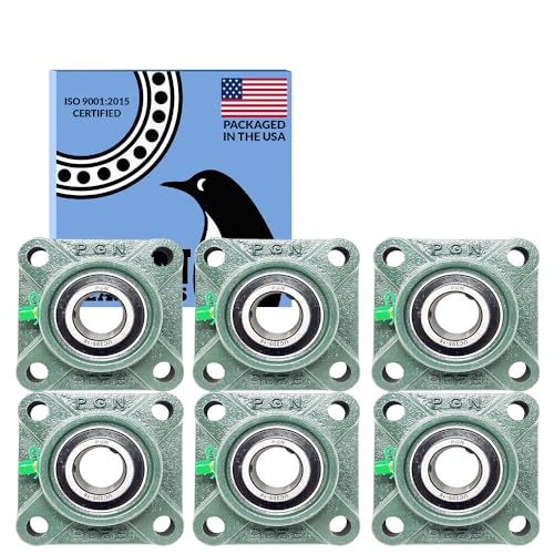 Image of PGN UCF205-16 (6 Pack) Square Flange Bearing 1 inch Bore