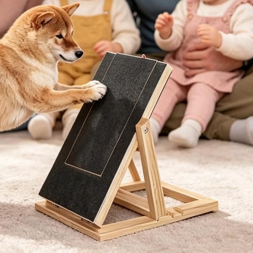 Panneau grattoir pour chiens Generico avec tablette réglable et tiroir - 4