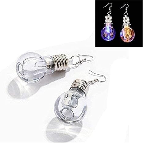 Amazon Co Jp 安い 可愛い ピアス 女性用イヤリング ピアス 球型イヤリング Ledカラフルな電球ピアス マルチカラーの明るくファッショナブルなファッションイヤリング パーソナライズされたイヤフックイヤリング アレルギー対応 ジュエリー ファッション小物