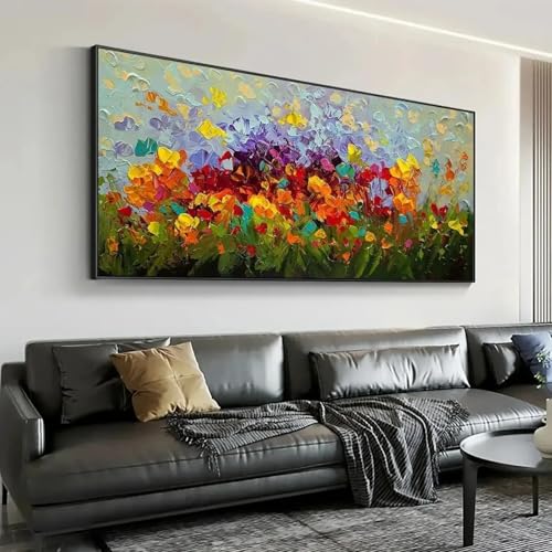 Peintures à l'huile de paysage pour salon et décoration de maison chaleureuse