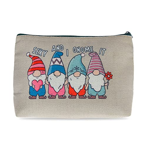 MAD Beauty Mad Beauty - GNOME Whatever It Arrive Cosmetic Bag, Multicolored, Soft Pencil Case