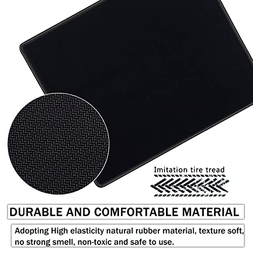 20 Pack Mouse Pad With Stitched Edges Mousepads Bulk Non-Slip Rubber Base, Waterproof Coating Mouse Pads For Computers, Laptop, Office & Home -(250Mm X 210Mm X 2Mm) - Black #TOP3