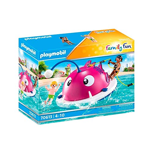 PLAYMOBIL Family Fun 70613 Kletter-Schwimminsel, Schwimmfähig, Ab 4 Jahren