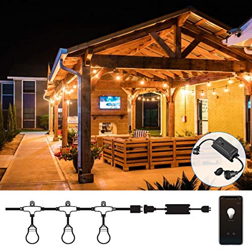 Smart Outdoor Dimmer, Wifi Plug-In Light Dimmer Switch For Led String Light, Wireless Remote Control Dimming-350W, Outdoor Plug Works With Alexa Google Home, Ip44 Waterproof/Timer By Smartphone #TOP6