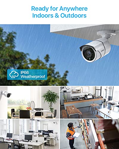 Zosi 4Pack 1920Tvl 1080P Hd Tvi Security Cameras 120Ft Night Vision Cctv Cameras Home Security Day/Night Waterproof Camera For 720P,1080P,5Mp,4K Hd-Tvi Analog Dvr Systems #TOP5