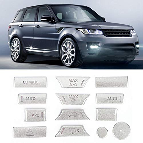 Image of Air Conditioner Trim, 13pcs Car Air Conditioner Button Patch Trim Fit for Land Rover Range Rover Sport 2014-2017