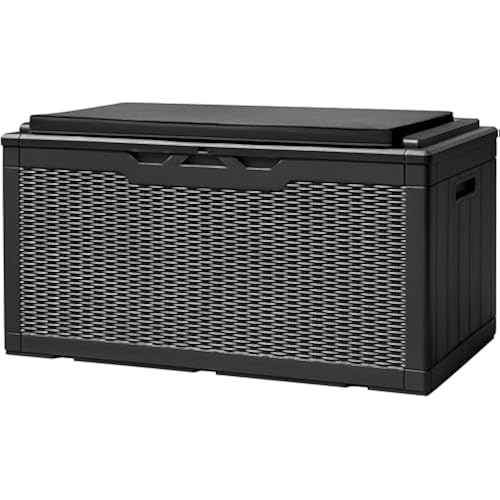 Devoko 100 Gallon Deck Box Waterproof Outdoor Storage Box with Cushion