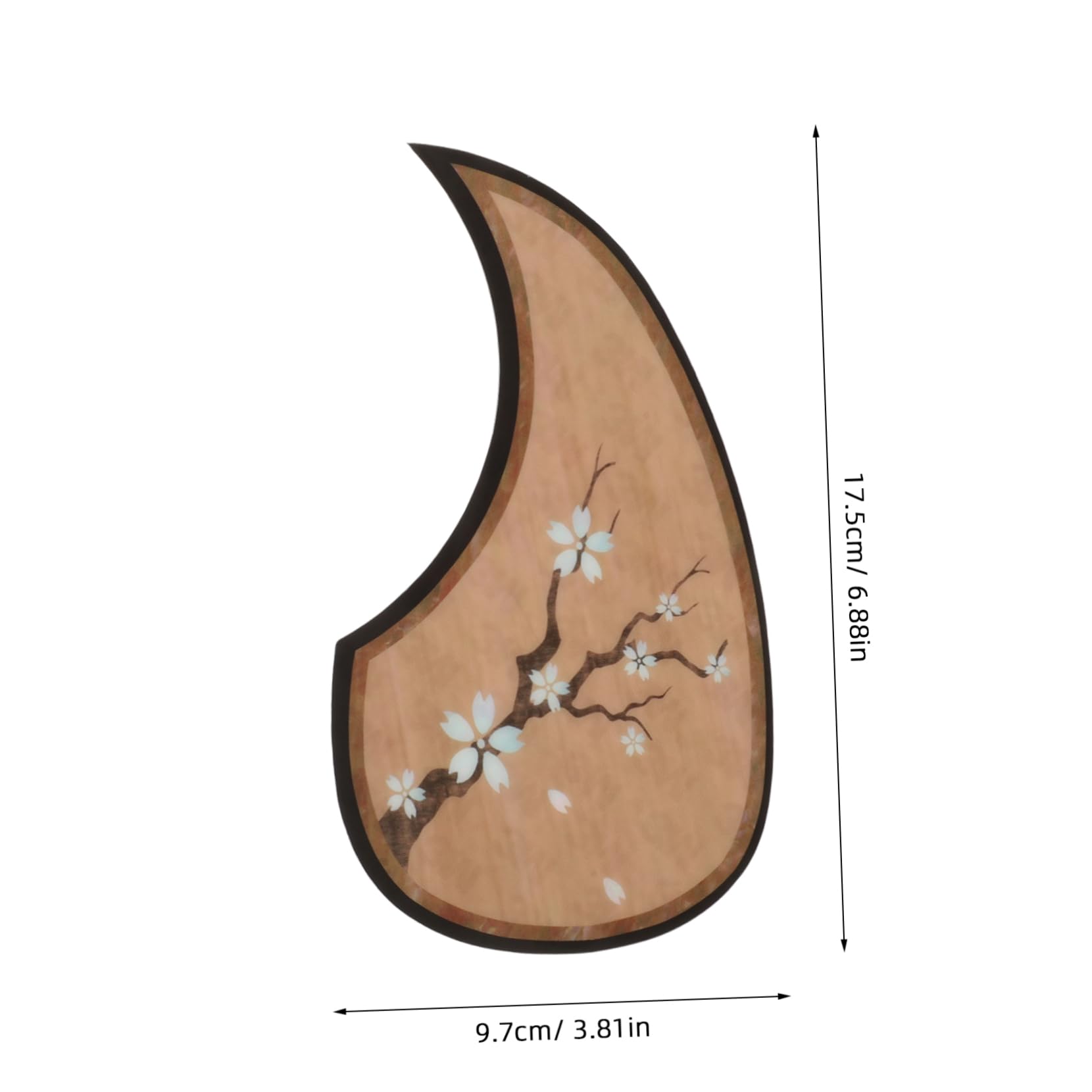 GALPADA Acoustic Guitar Pickguard Sticker Durable Scratch Decal for Strumming Guitars Easy Installation Drop Shaped Guard Enhances Aesthetic of Acoustic