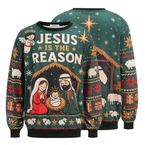 Jesus Is The Reason Nativity Christmas Sweatshirt