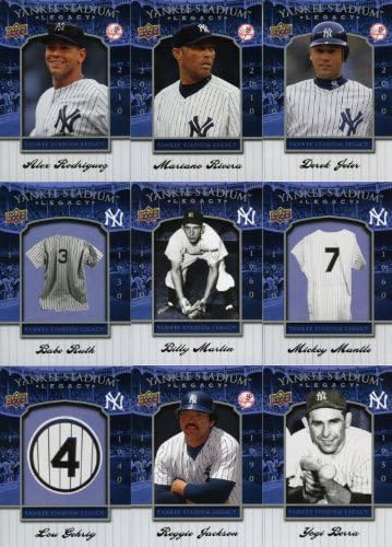 MLB ヤンキース カード 7枚セット Amazon.com: Upper Deck MLB New York Yankees Yankee Stadium Legacy