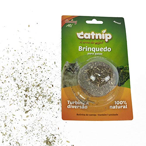 Brinquedo Bolinha de Catnip - Erva dos Gatos Desidratada