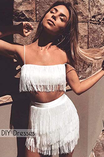 Awaytr 10 Yards Sewing Fringe Trim - 6In Wide Tassel For Diy Craft Clothing And Dress Decoration (White, 6 Inches Wide) #TOP3