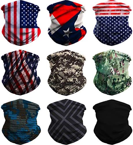 Headwear Headband Bandana Neck Gaiter - WONBURY Headwrap Balaclava Facemask Seamless for Outdoor
