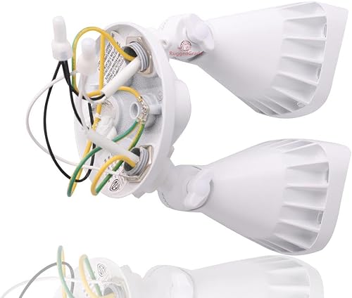 Miniatura 5 de RuggedGrade Turin II Series - Lámpara de pared LED de seguridad de 20 vatios - Luz LED de inundación ajustable - Bronce - 1,750 lúmenes - 5000 K