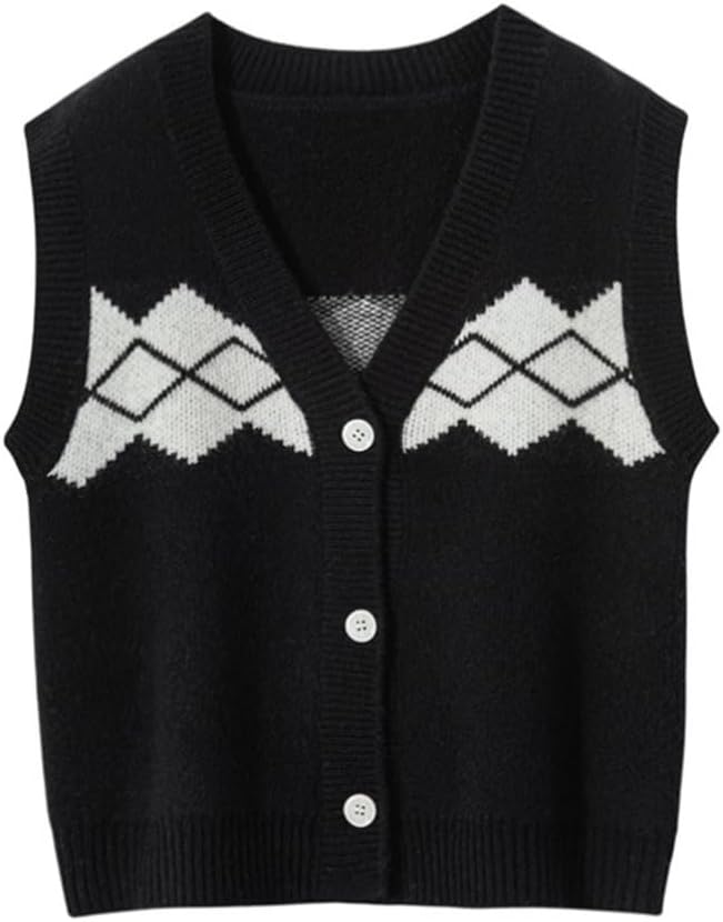 Kids V-Neck Knitted Wool Sweater Vest