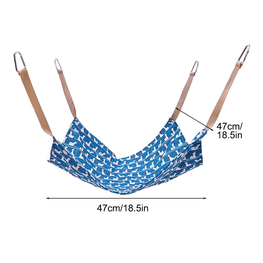 MiOYOOW Cat Hanging Hammock, Breathable Small Pet Bed House Summer Hamster Hanging Bed with 4 Hooks for Cat Rabbit Hamster Chinchillas - Image 2