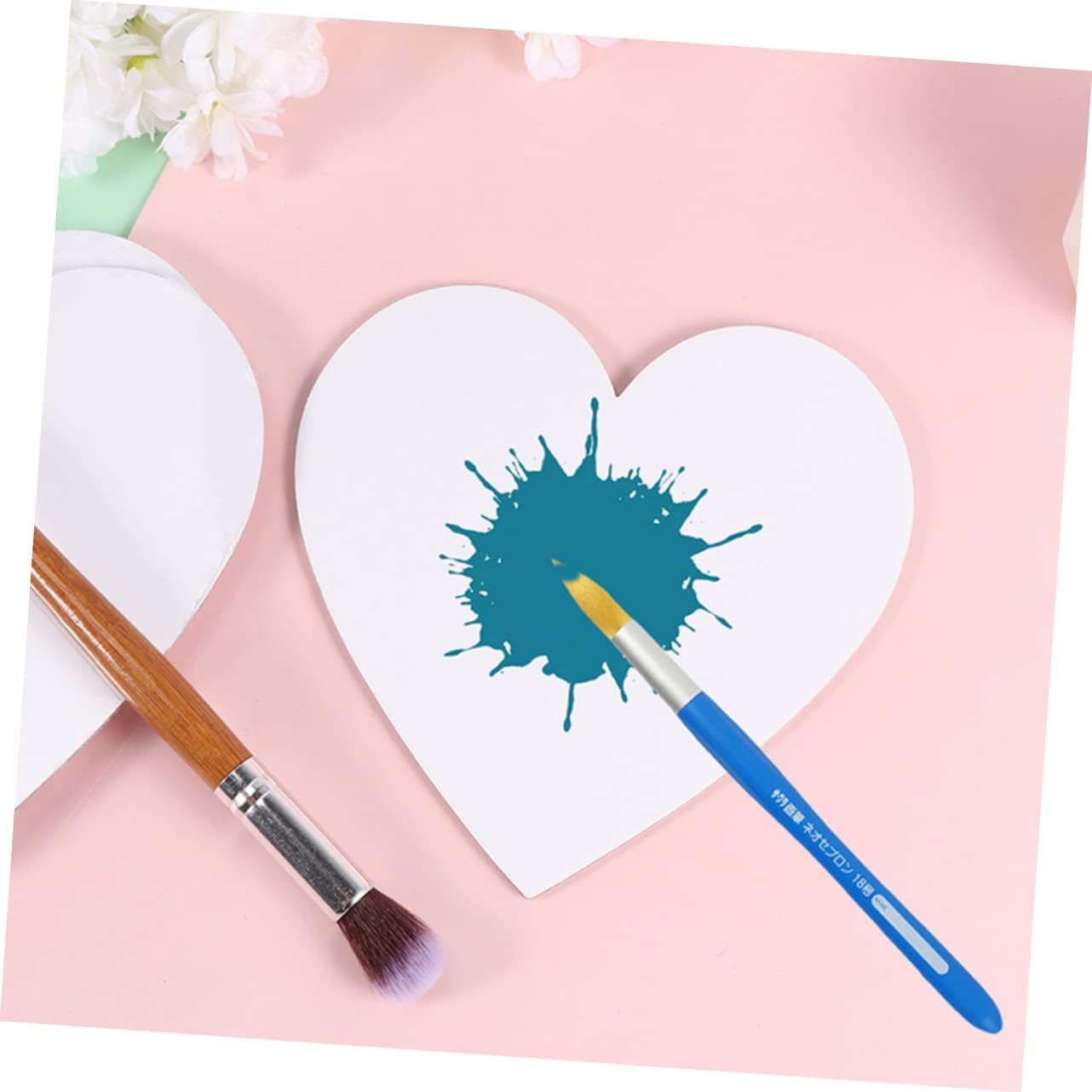 Artists' Oil Painting Boards 6pcs Heart Stencils Canvas Panels Art Drawing Boards