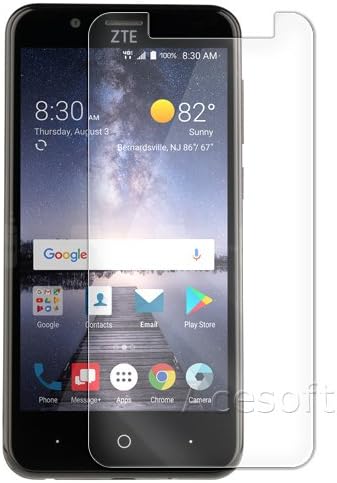Heavy-Duty Ultra-Crystal Clear Shatterproof Durable Tempered Glass Screen Protector Film Guard Shield Compatible with ZTE Blade Vantage Z839 Verizon Android Phone