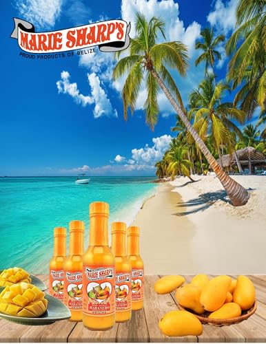 Image of Marie Sharp's Mango Habanero Pepper Sauce, 5 oz - Sweet & Spicy Belizean Hot Sauce with Real Mango - All-Natural, Gluten-Free