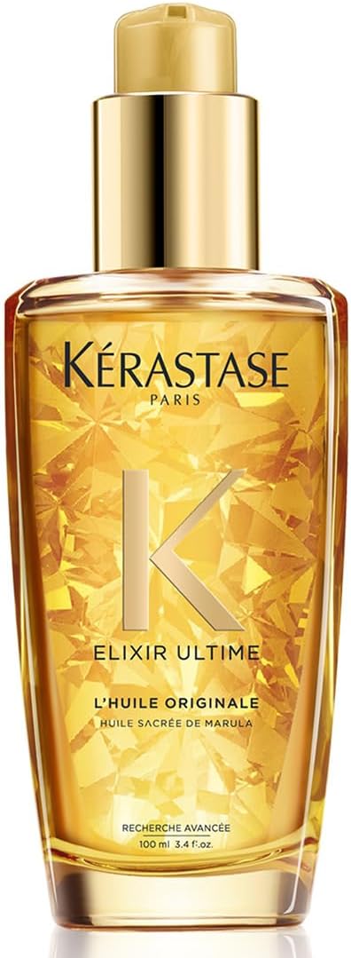 Kérastase Elixir Ultime Originale Hair Serum 100ml | Anti-Frizz Hair Serum for Frizzy Hair | Infused with Marula Oil, Camellia Oil & Argan Oil | Suited for All Hair Types