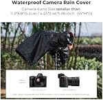 K&F Concept Camera Rain Cover, Waterproof Camera Cover for Nikon Canon Sony DSLR/Mirrorless Cameras & Lenses, Professional Raincoat with Anti-Fog Window & Waterproof Zipper, Camera Rain Sleeves