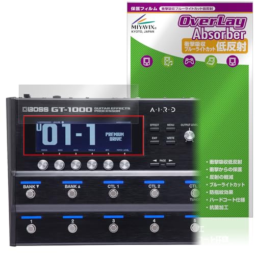 �~���r�b�N�X BOSS GT-1000 Guitar Effects Processor �Ή� �ی� �t�B���� �Ռ��z�� �ᔽ�� �R�� �h�w�� �h�C�A ���{��