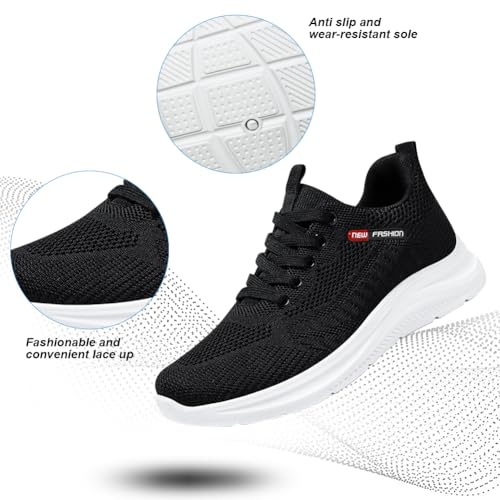 Image of Padgene Womens Sneakers Lightweight Tennis Walking Shoes Sports Running Shoes for Woman Mesh Breathable Gym Fashion Sneakers Athletic Comfortable Casual