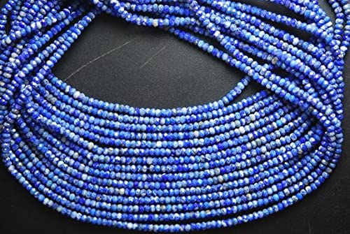 Lapis-lazuli bleu pour créer vos bracelets d'été tendance en perles de 2,5mm