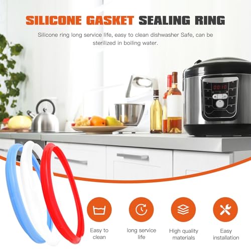 Anillos de Sellado Coloridos 3-Pack para Instant Pot 8QT miniatura 5