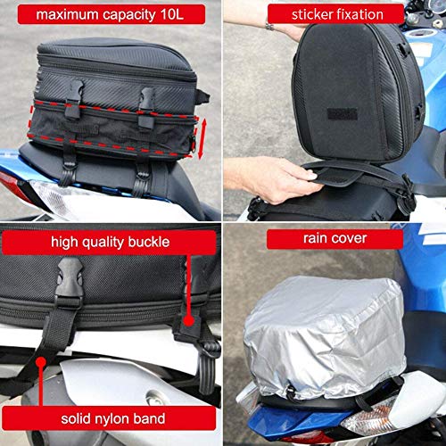 Bolsa trasera para moto Qiilu 7.5-10 litros miniatura 4
