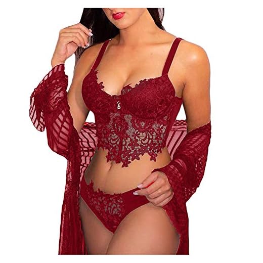 UnderkläDer Dam Set Transparent Spetsar Behå HöG Midja Slip Trosor Kort äRm IrritationskläDer UnderkläDer Två Delar Bh Sexiga UnderstäLl Plus Size