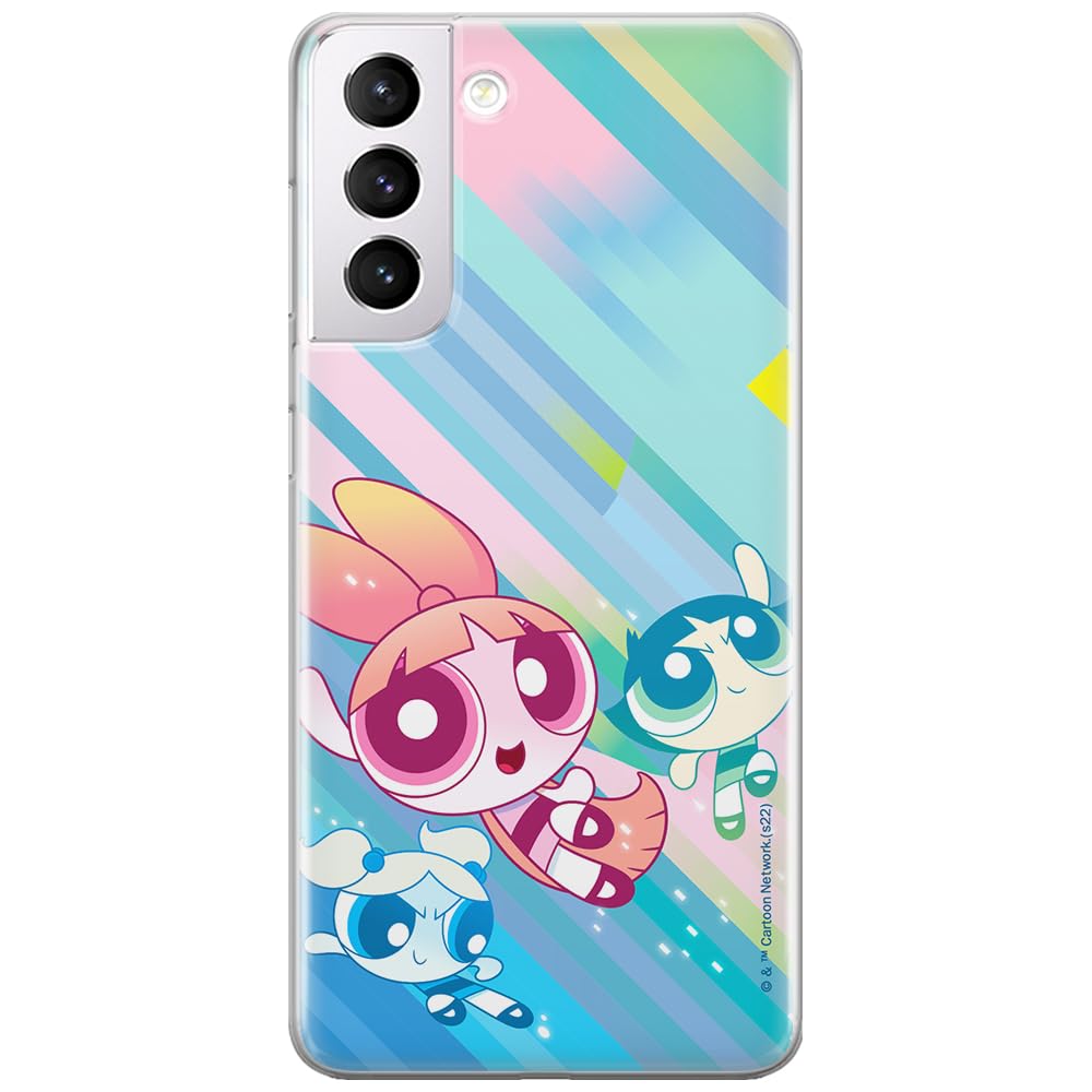 ERT GROUP mobile phone case for Samsung S21 original and officially Licensed The Powerpuff Girls pattern 037 optimally adapted to the shape of the mobile phone, case made of TPU