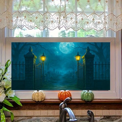 Vinilo Decorativo Halloween 39.3x17.7 pulgadas miniatura 1