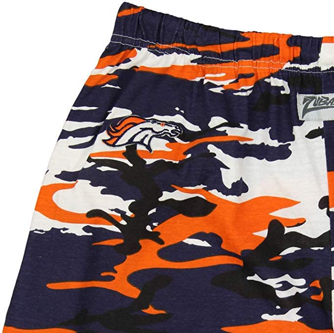 Zubaz NFL Den Bron NVY/Or Camo Pant Small