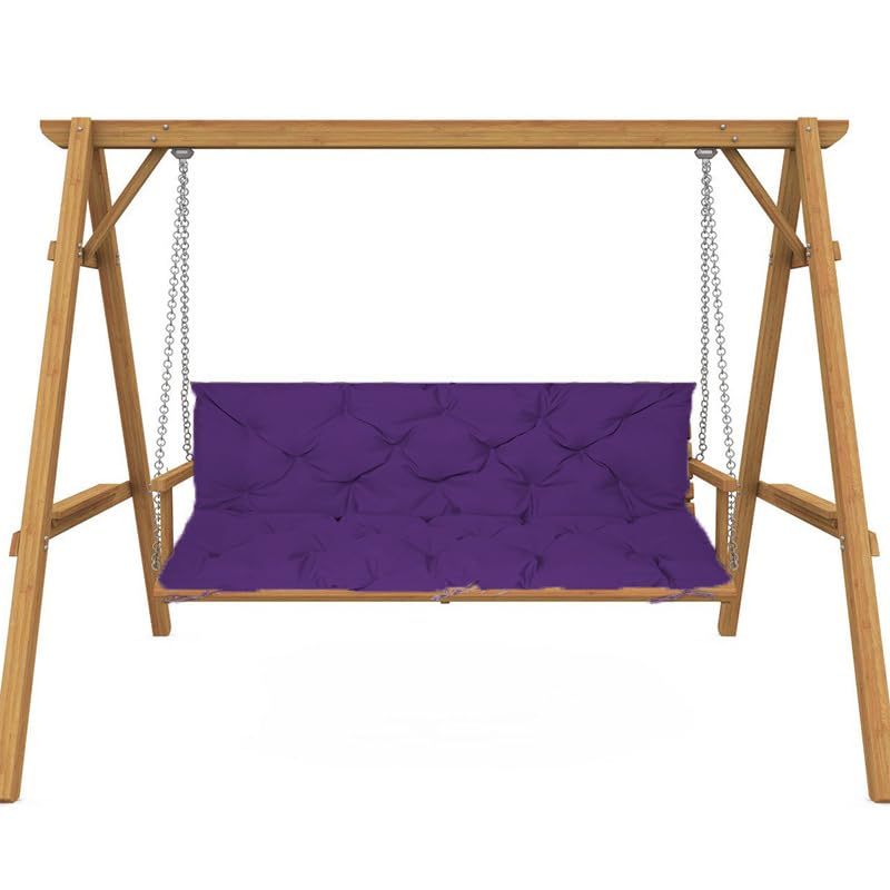 Coussin pour balancelle de jardin violet foncé : votre pause confort sur la terrasse