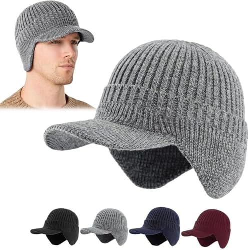 Bonnet d'hiver pour homme idéal pour la marche en forêt et le vélo au quotidien