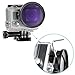Neewer 52MM Filter Kit for Gopro Hero 3+/4: (6)Filters (UV + CPL+ FLD + ND4 + Yellow + Red) + (1)52mm Lens Filter Ring Adapter + (1)Microfiber Cleaning Cloth + (1)Filter Carrying Pouch