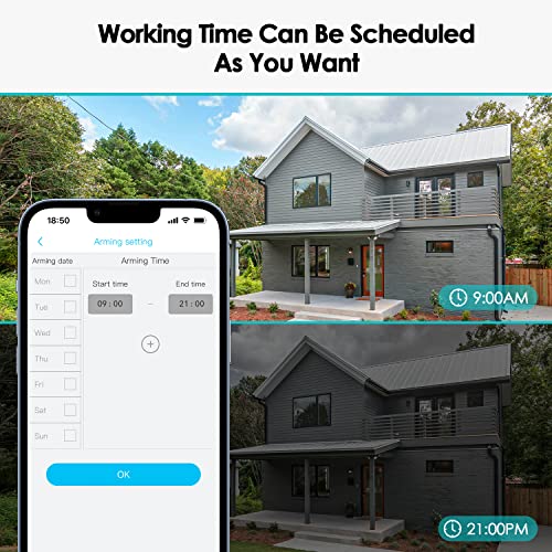 SEHMUA Solar Security Cameras Wireless Outdoor, 2K 360° View Battery Powered Outdoor Camera, WiFi Home Security with Spotlight Color Night Vision, PIR Sensor - image 7