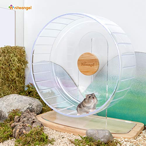 Roue de hamster silencieuse transparente et ajustable en taille L - 6