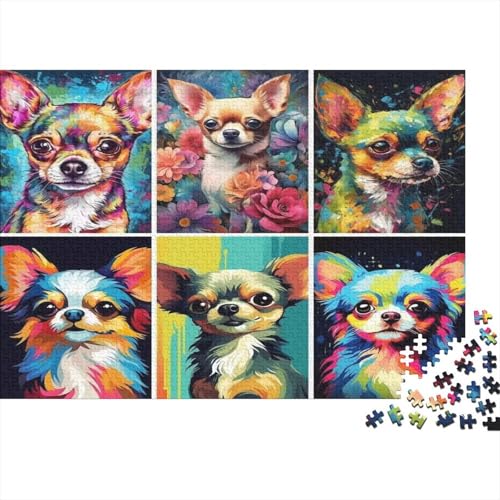 Puzzle de Chihuahua 1000 piezas, el regalo de cumpleaños original para fans de los perros