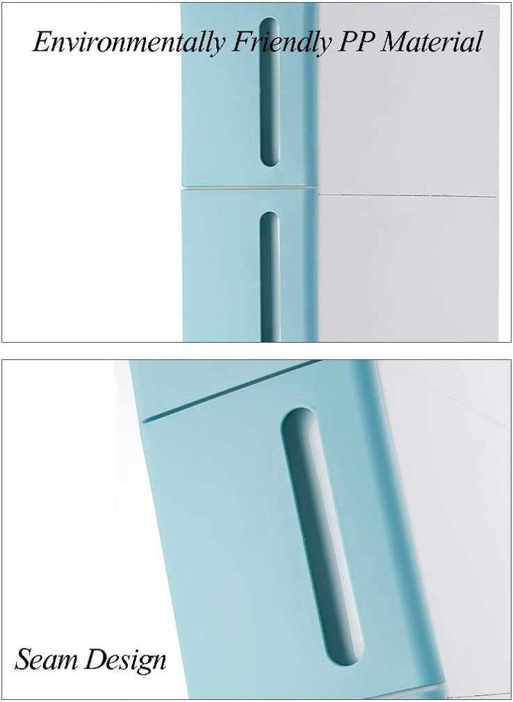 Storage Bins Sleeve Cabinet Narrow Can Be Stacked Multi-Layer Drawer Bathroom Rack Bedroom Living Room(Green)