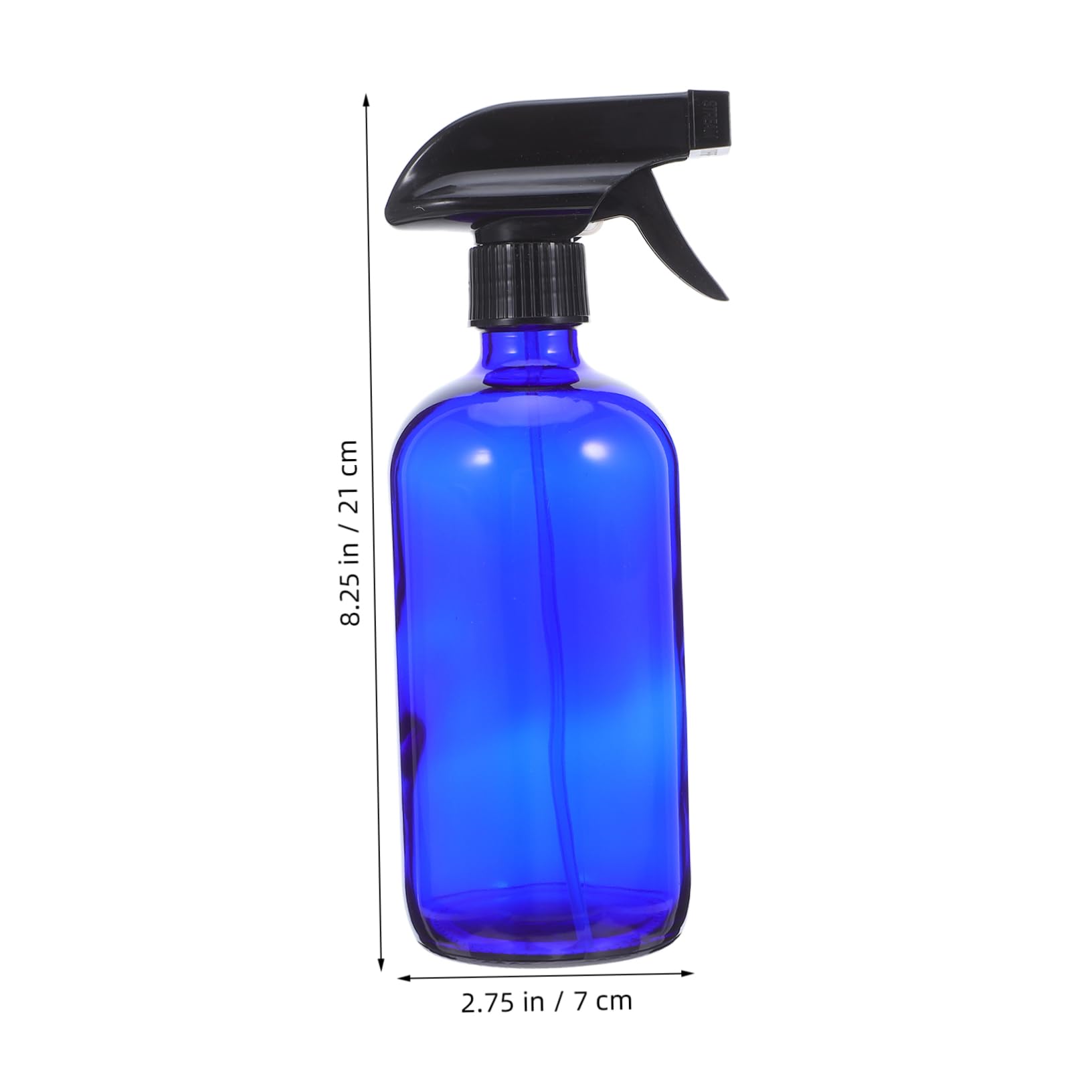 Bottiglia Spray in Vetro 500ml Pompa 2 Pezzi, Contenitore per Profumo e Cosmetici, Leggero e Riutilizzabile, per Viaggi Donne