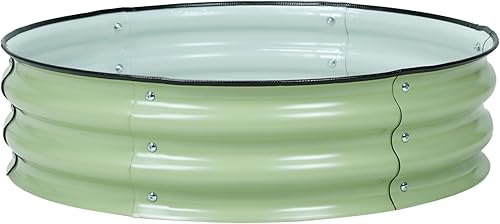 Miniatura 11 de Aoodor Cama de jardín elevada de metal de 9 pulgadas de alto y 30 pulgadas, maceta para exteriores y kit de jardín elevado para verduras, flores