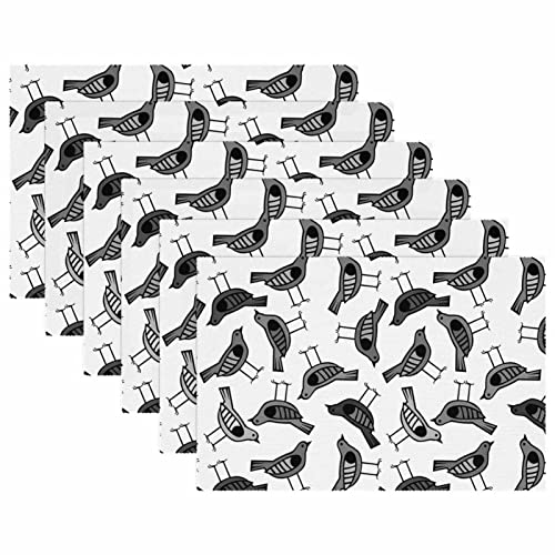 Set de table oiseau en tissu Oxford de qualité supérieure et durable