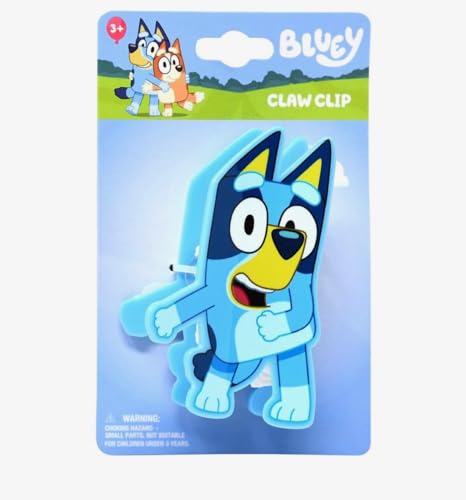 HER Premium Butterfly Bluey Character Large Hair Clip - One Cute Hair Clip for Girls - Hair Accessories for Toddlers Little Girls Birthday Party Gifts, Ages 3+