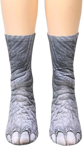 corgi butt Tiere Socken elefanten Socken für Männer Frauen lustige Geschenke - Animal Paws Socks Novelty Funny Socks Crazy 3D Elephant Paw Crew Socks Funny Gift