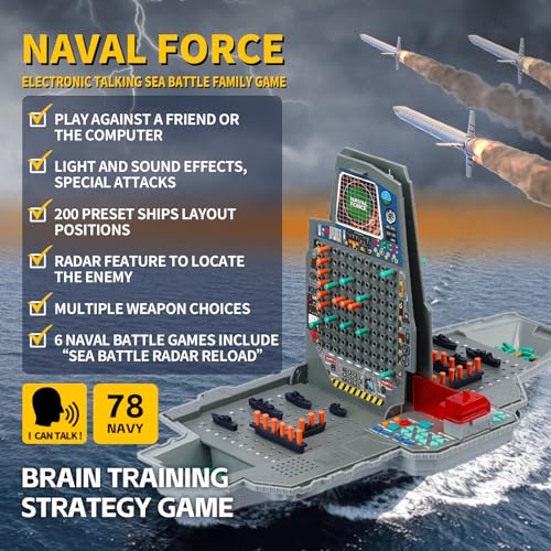 Talking Sea Battle juego de mesa con luces y sonidos miniatura 2