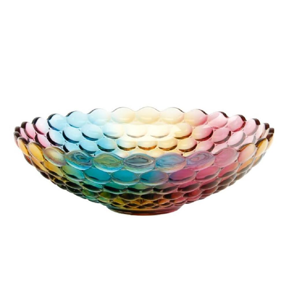 Obstschale Stilvoll Gestalteter Obstkorb Kristallglas Fruit Bowl, Super Durable Obstschalen Dekoschale, 30Cm,B