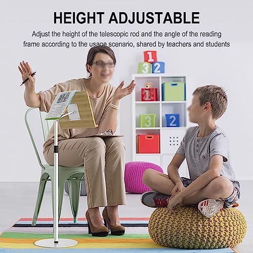 Soporte para tablet de aluminio y madera de bambú con sistema de ajuste robusto 3